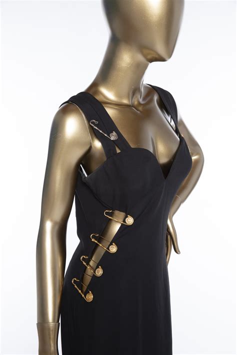 versace safety pin dress for sale|gianni versace pin dress.